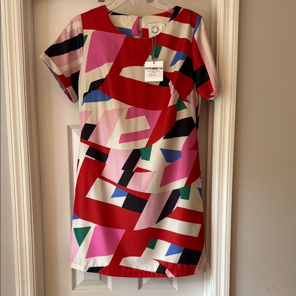 Colorful Geometric Print Dress